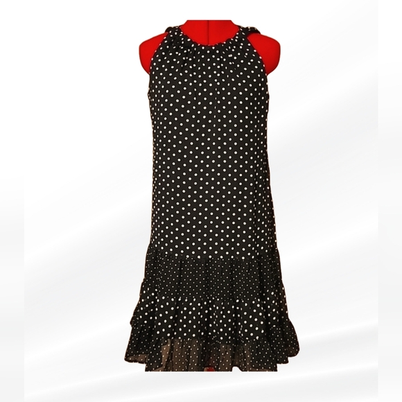 JBS Petite Dresses & Skirts - DARLING POLKADOT CHIFFON DRESS